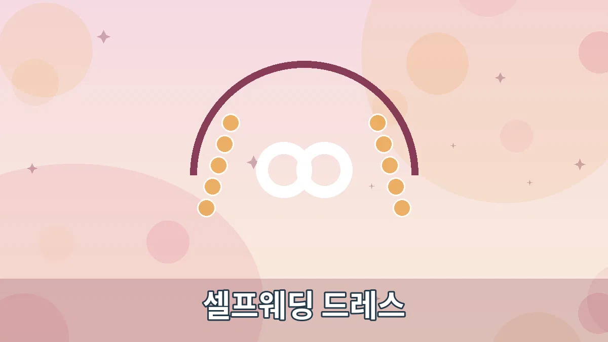 셀프웨딩 드레스 안내 이미지