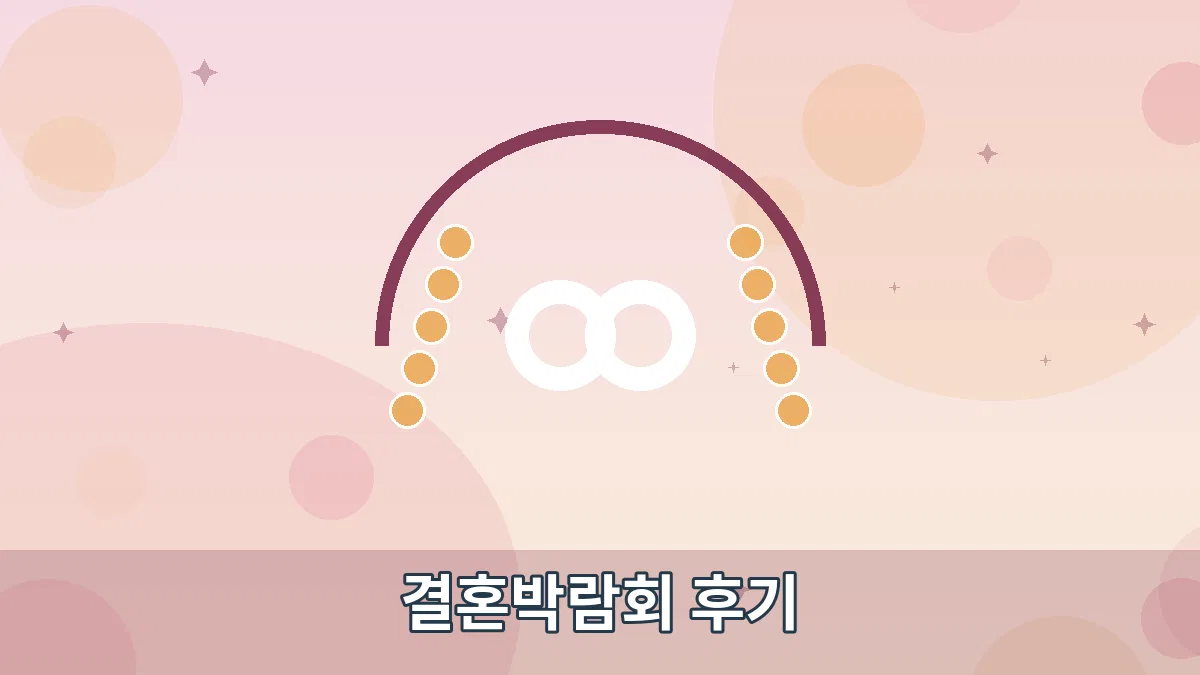 결혼박람회 후기 안내 이미지 1